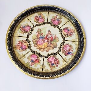 Vintage Metal Serving Tray